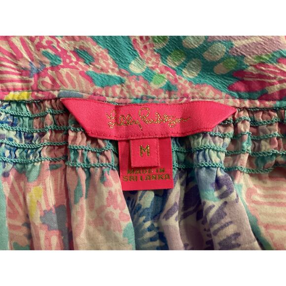 Lilly Pulitzer Nolena Top multicolor print sz M - Picture 5 of 8